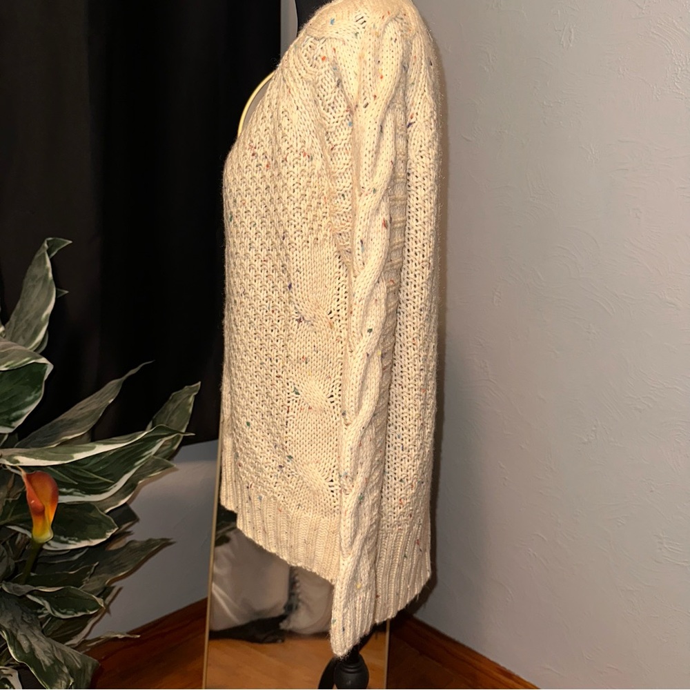 Urban Decay Beige Confetti Cable Knit Sweater | Size Small - Picture 4 of 9